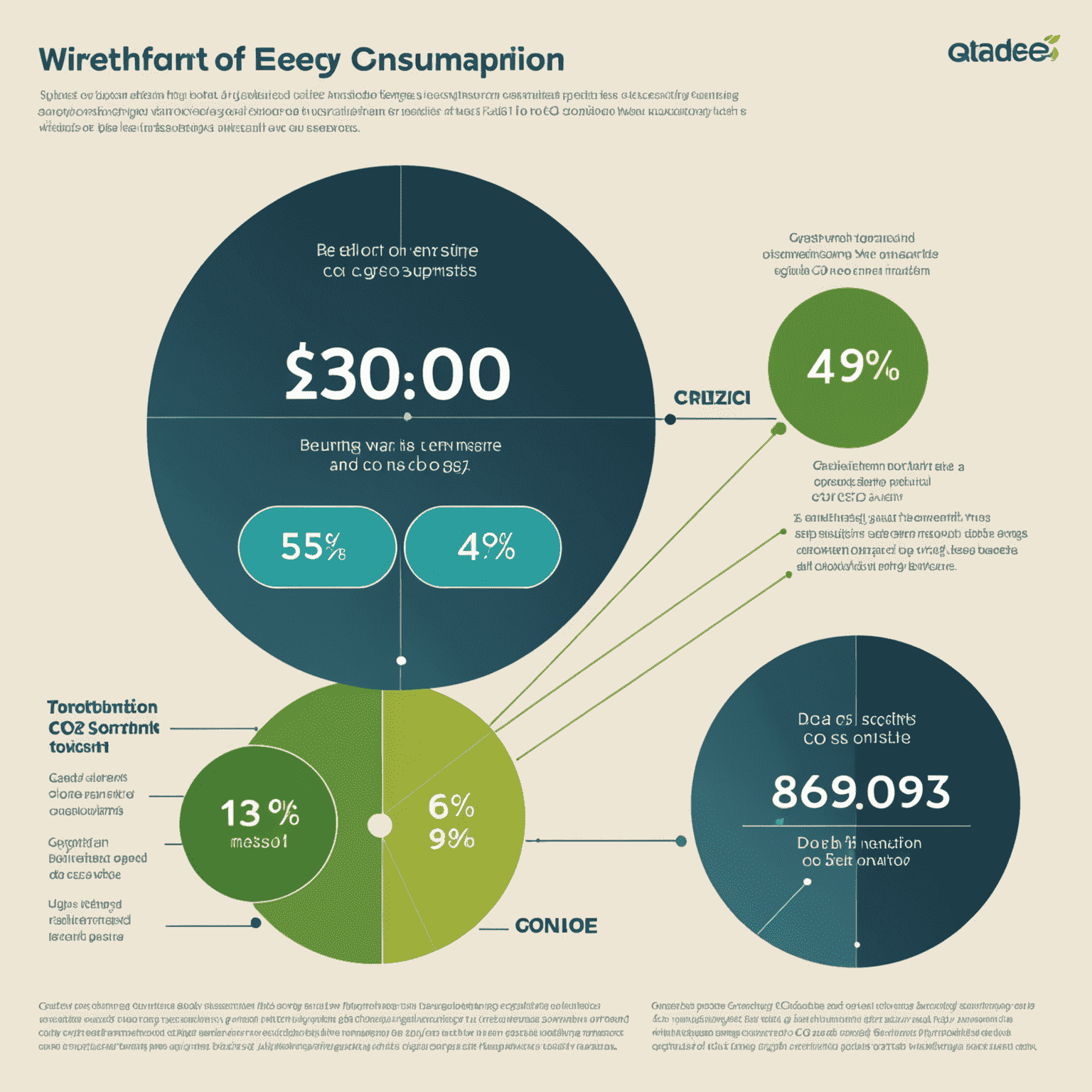 Gráfico mostrando la reducción de consumo energético y emisiones de CO2 en sitios web optimizados